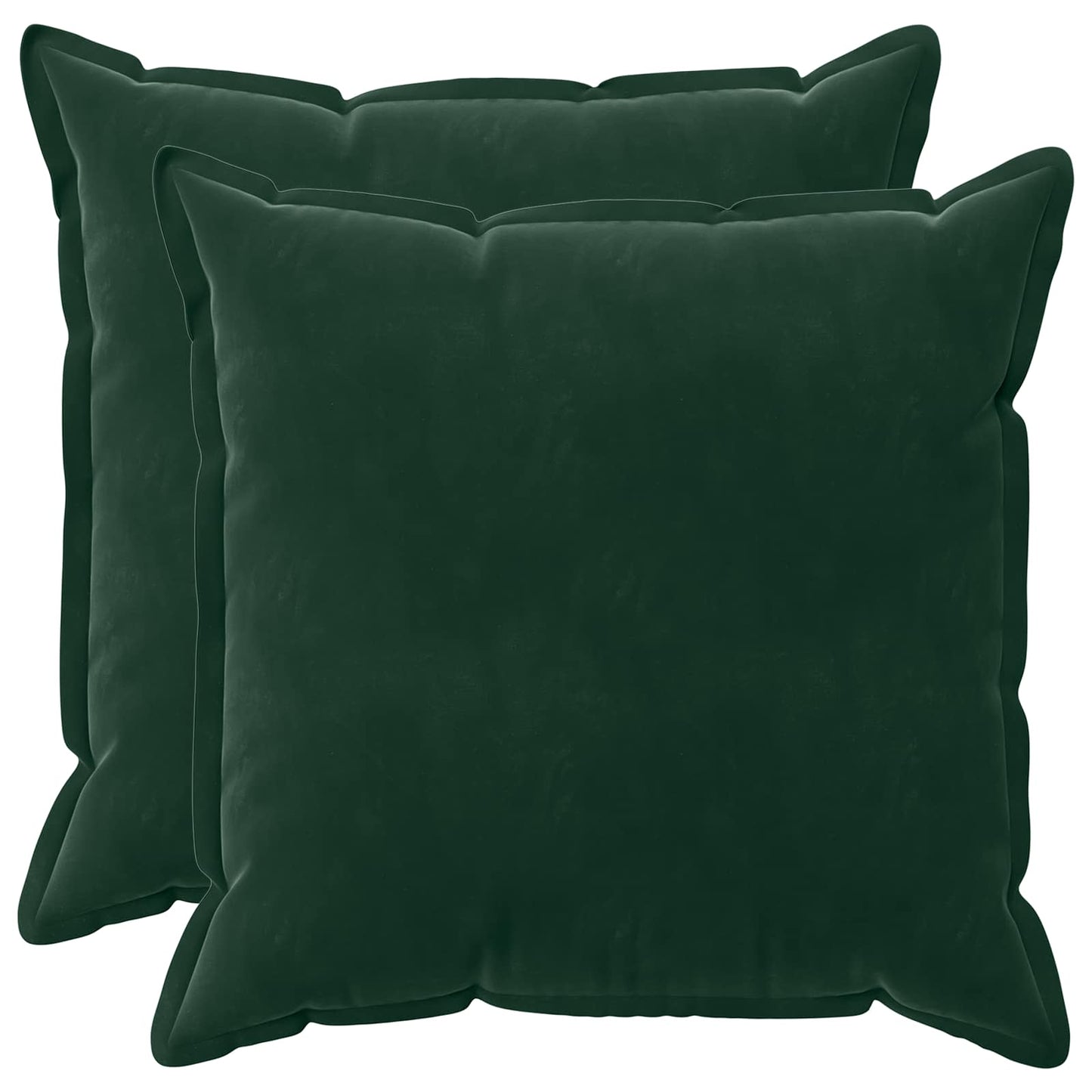 Cushion with Pillow HOUTEN 2 pcs Dark Green Velvet