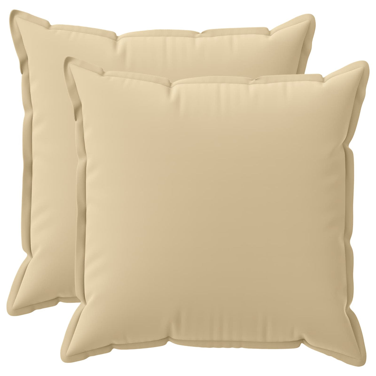 Throw Pillow 2 pcs HOUTEN Beige 70 x 70 cm Polyester