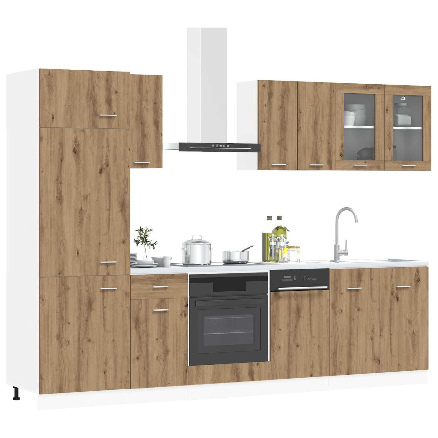 Kitchen Unit Lyon 8 pcs Artisan Oak Engineered Wood