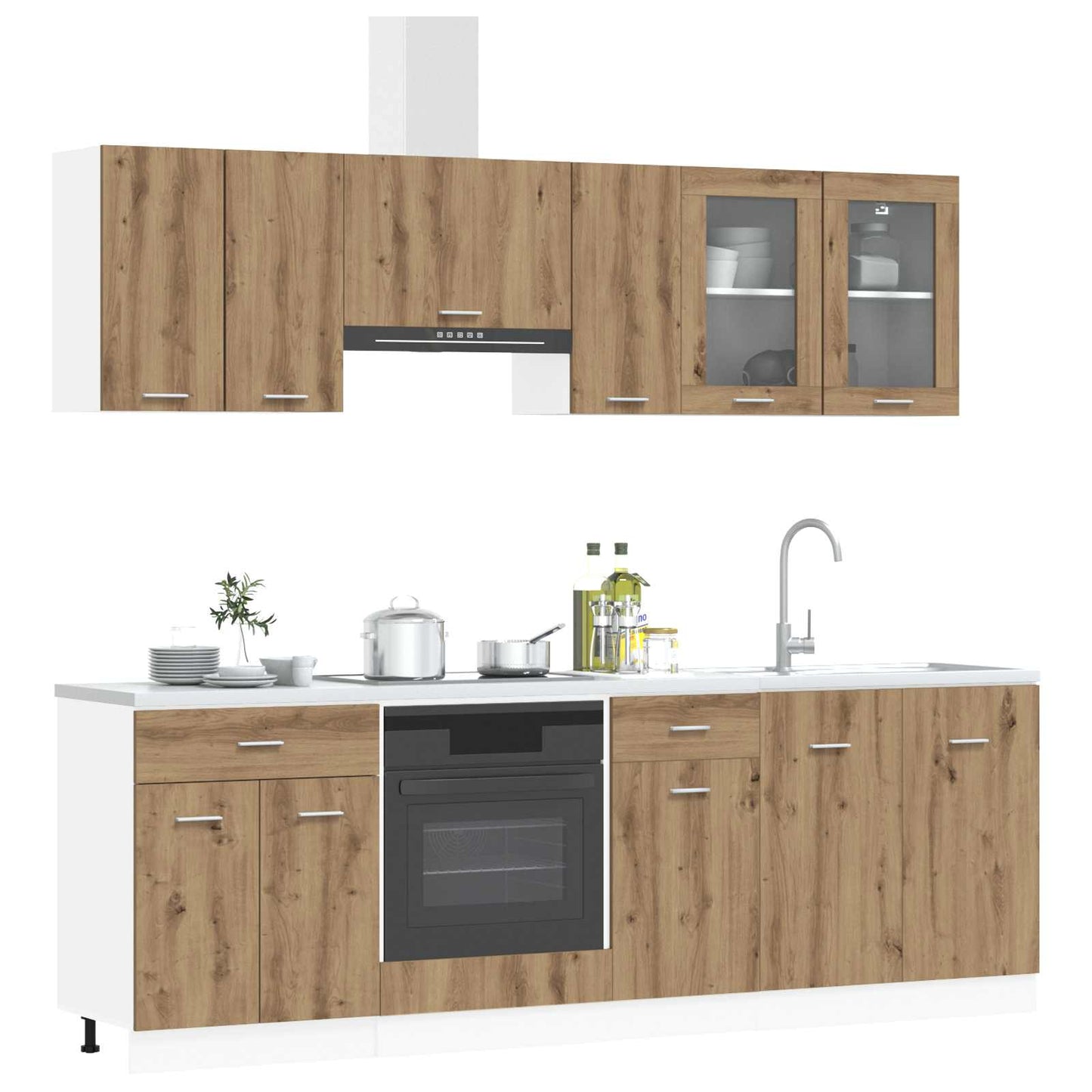 Kitchen Unit Lyon 8 pcs Engineered Wood