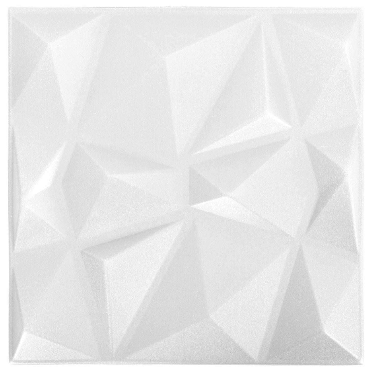 Wall Panels 12 pcs 50 x 50 cm Diamond White XPS Foam