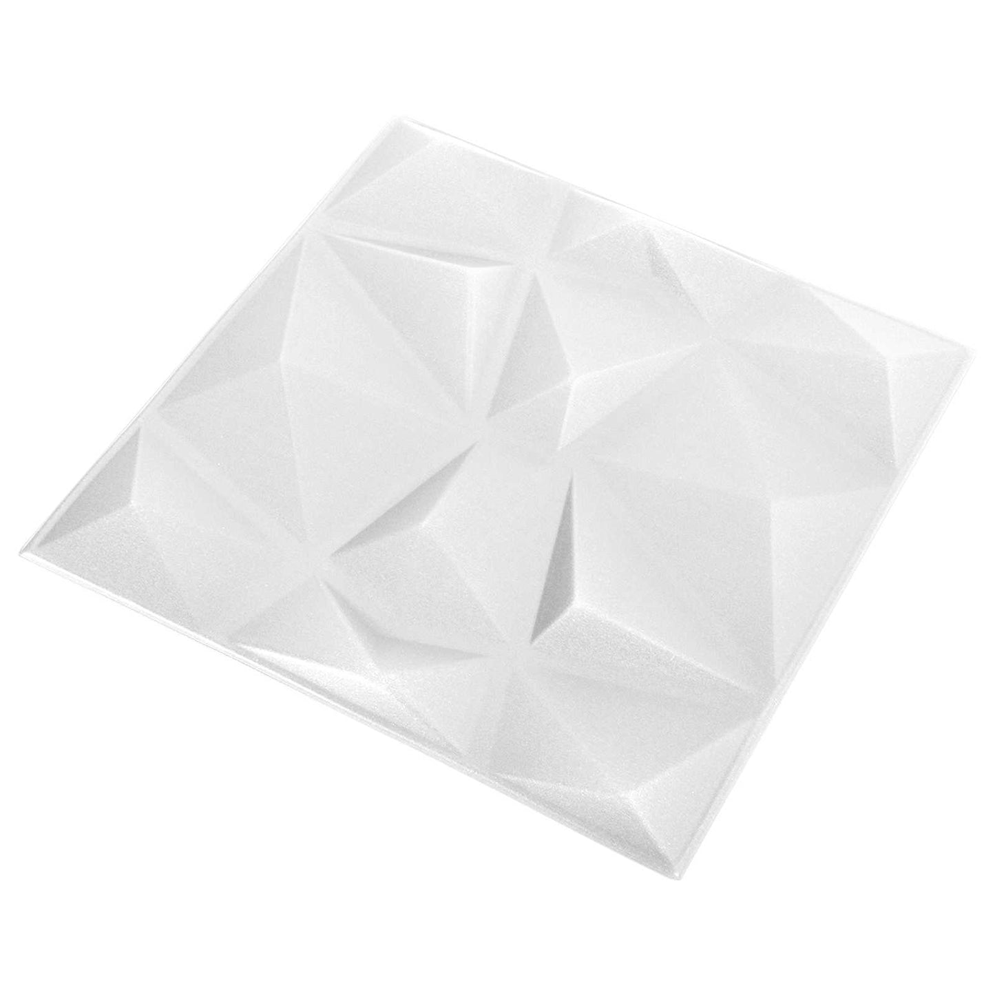 Wall Panels 48 pcs 50 x 50 cm Diamond White XPS Foam