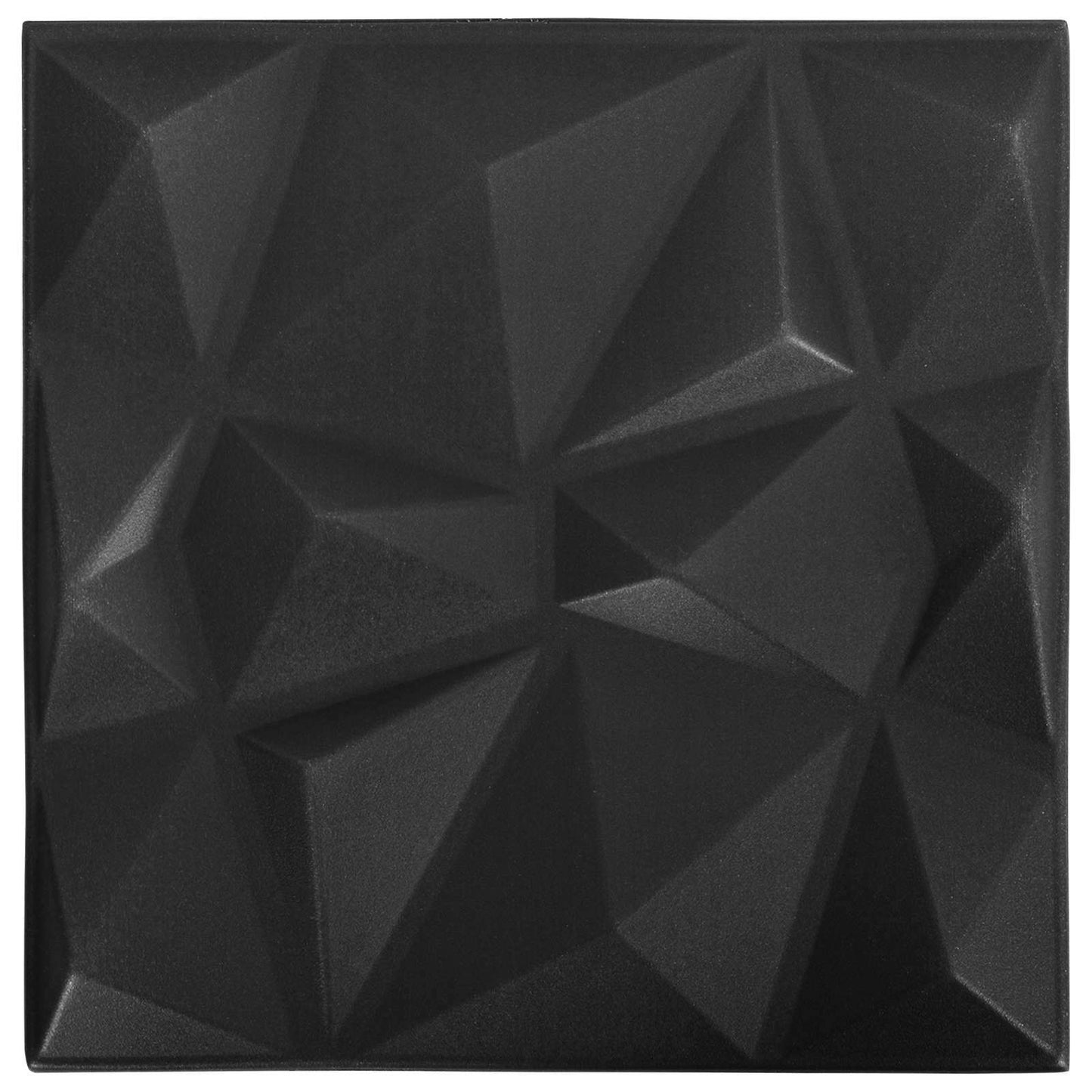 Wall Panels 24 pcs 50 x 50 cm Diamond Black XPS Foam