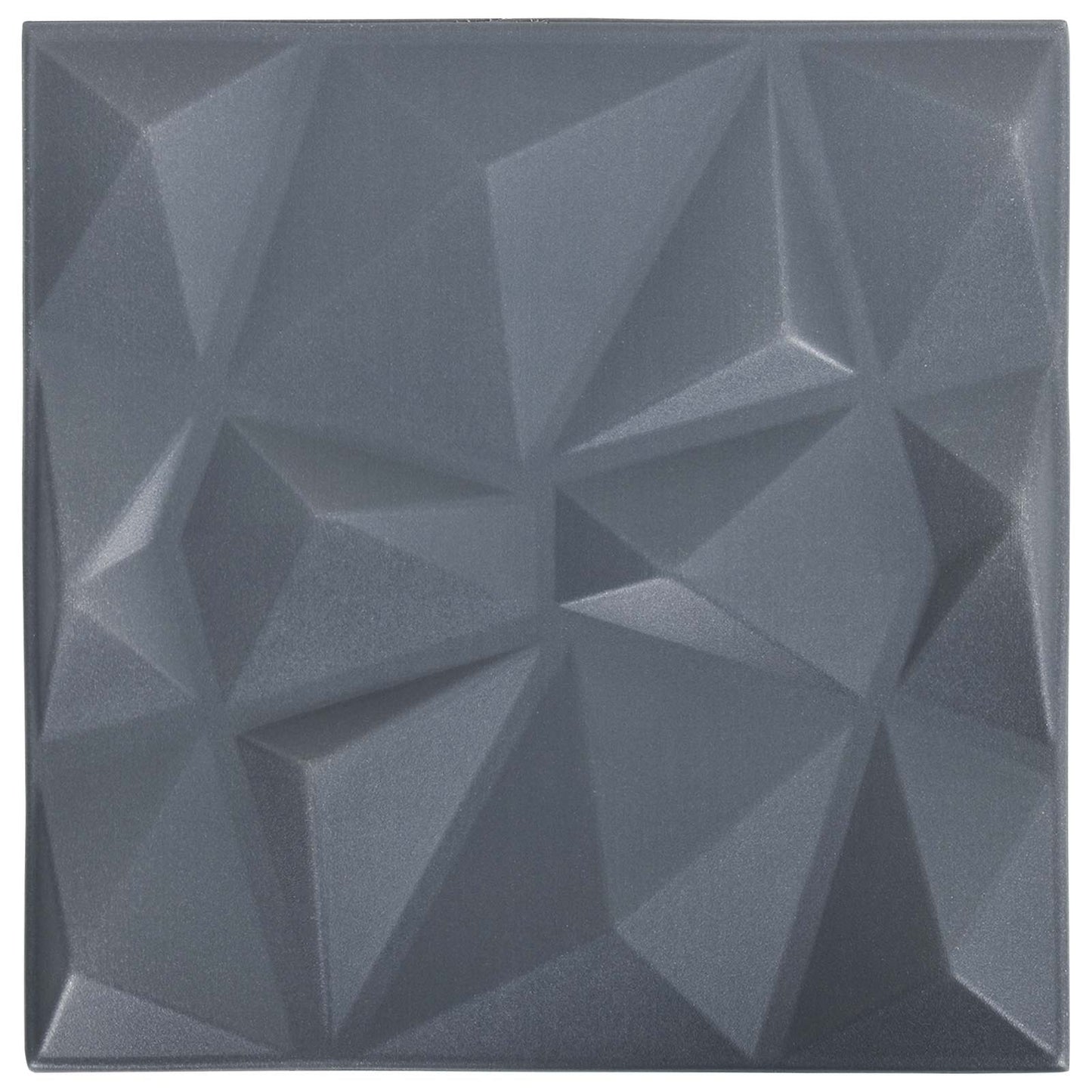 Wall Panels 48 pcs 50 x 50 cm Diamond Grey XPS Foam
