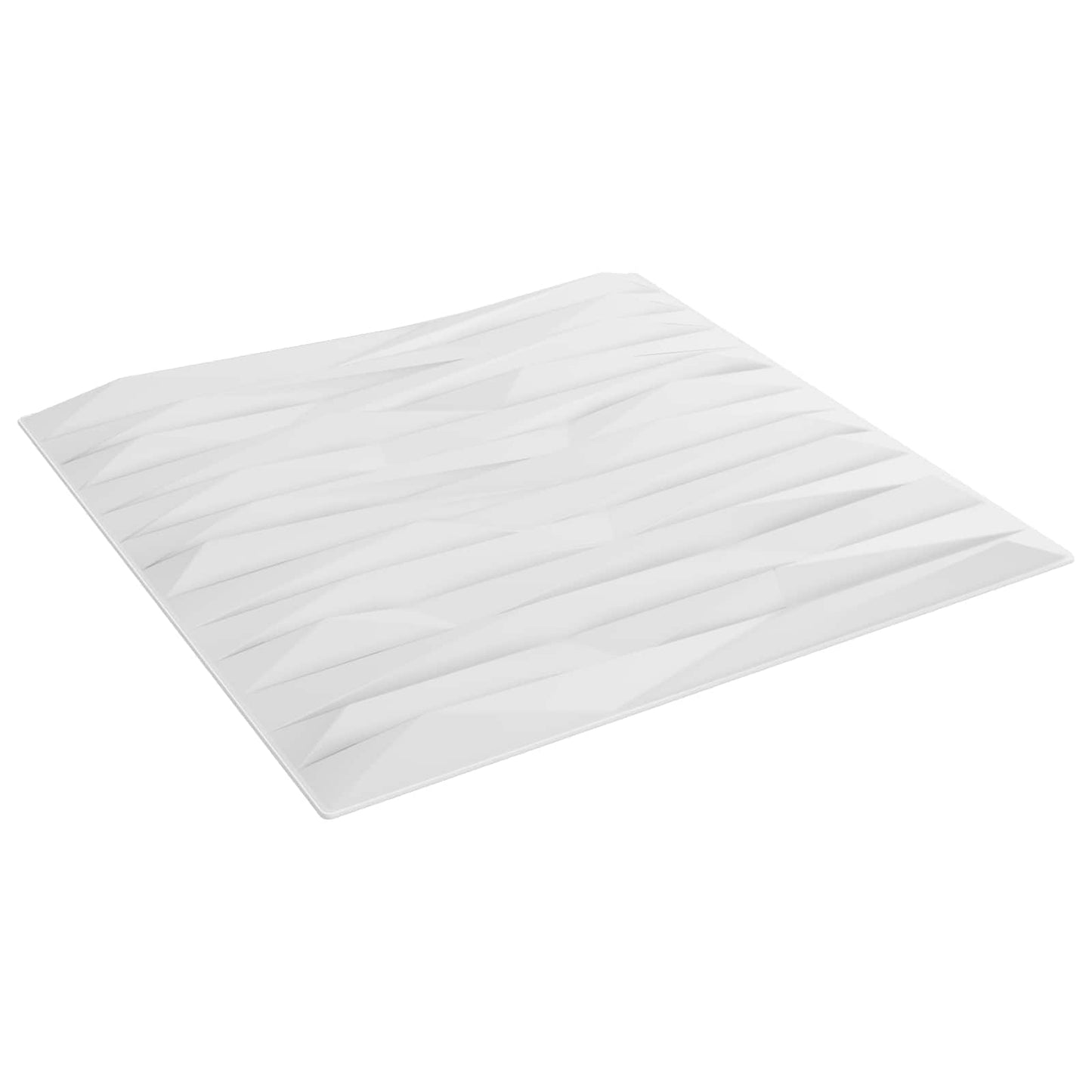 Wall Panels 12 pcs 50 x 50 cm White Stone XPS Foam