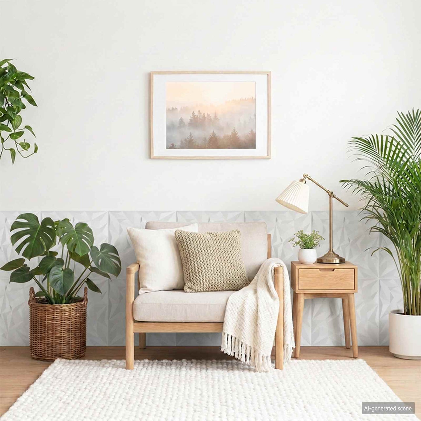 Wall Panels 48 pcs 50 x 50 cm White XPS Foam