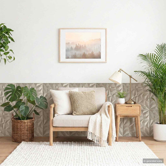 Wall Panels 12 pcs 50 x 50 cm Amethyst Beton XPS Foam