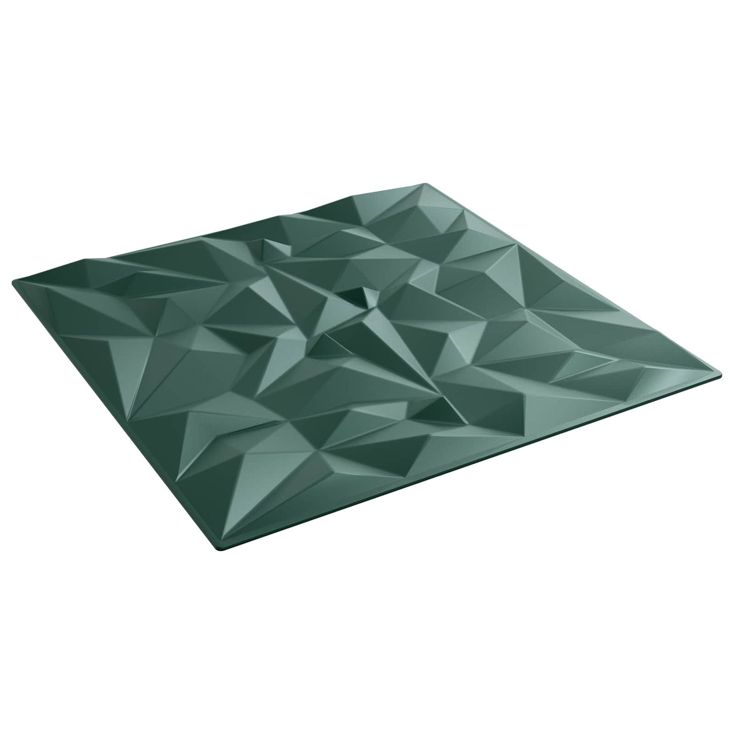 Wall Panels 12 pcs 50 x 50 cm Amethyst Green XPS Foam