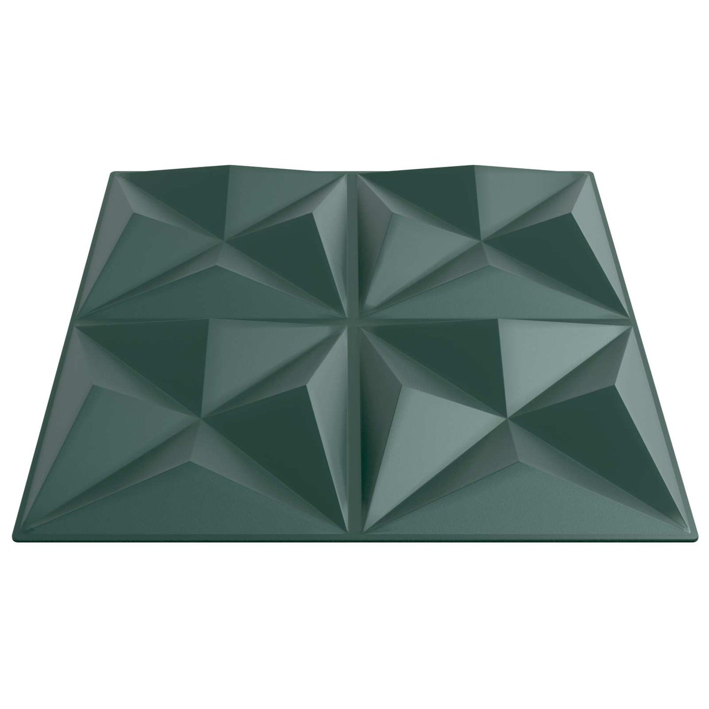 Wall Panels 24 pcs 50 x 50 cm Origami Green XPS Foam