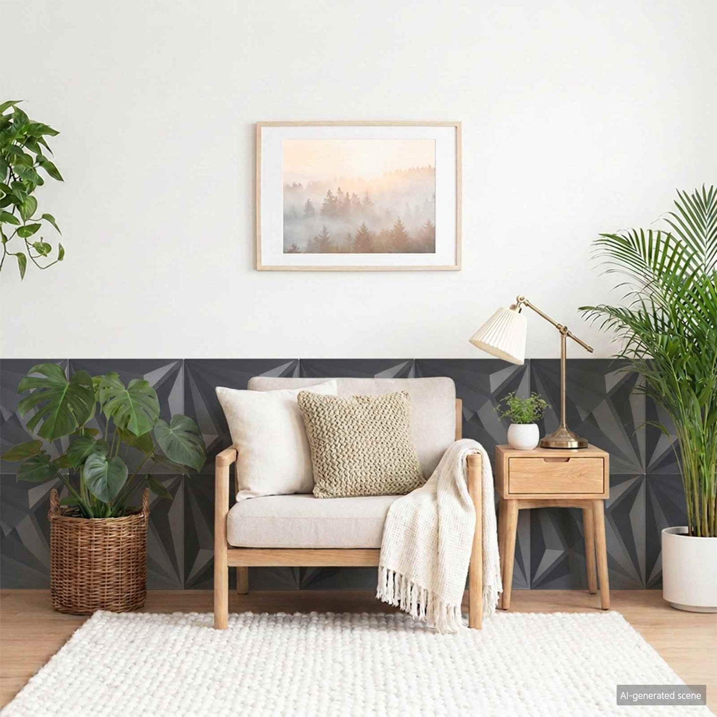 Wall Panels 12 pcs 50 x 50 cm Star Grey XPS Foam