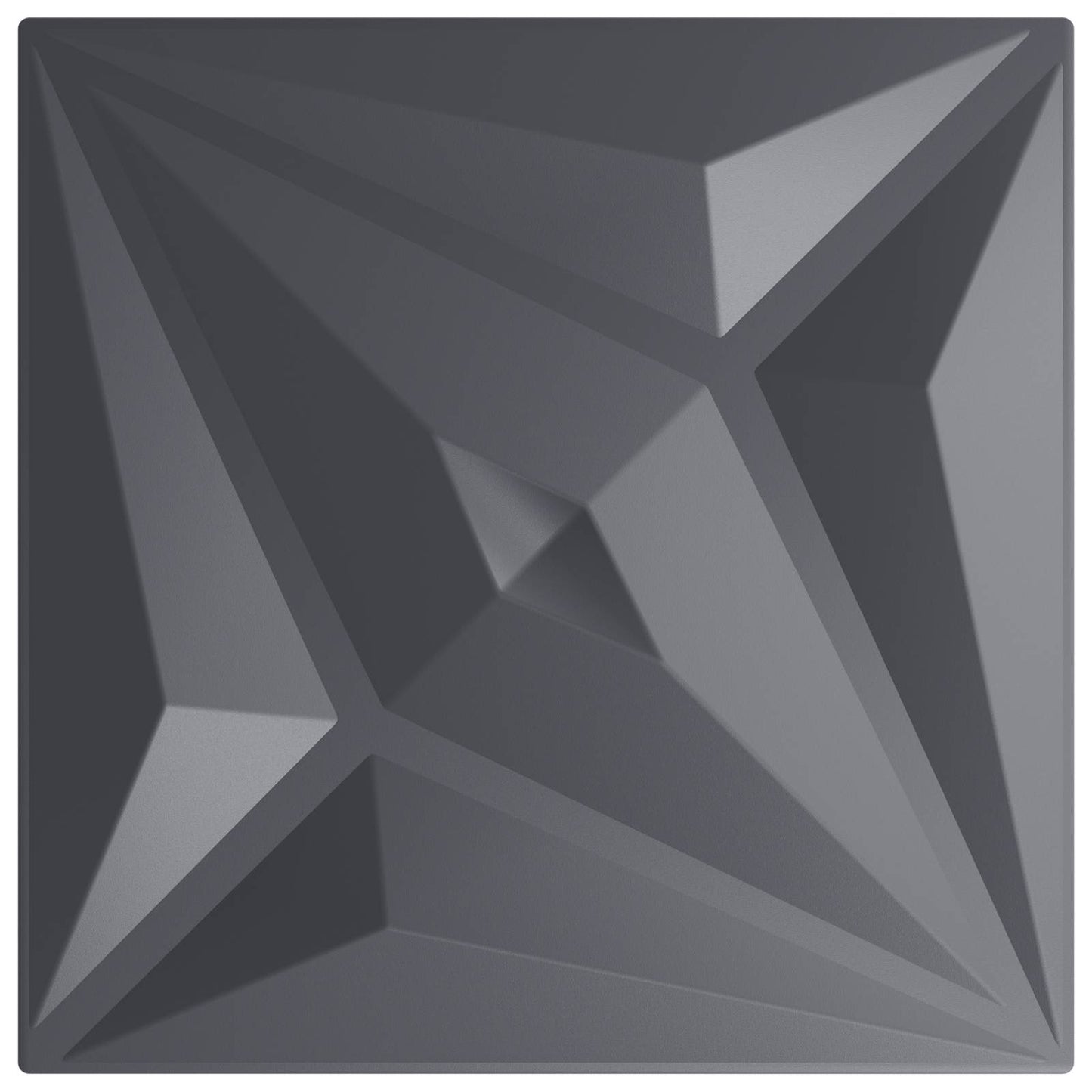 Wall Panels 12 pcs 50 x 50 cm Star Grey XPS Foam