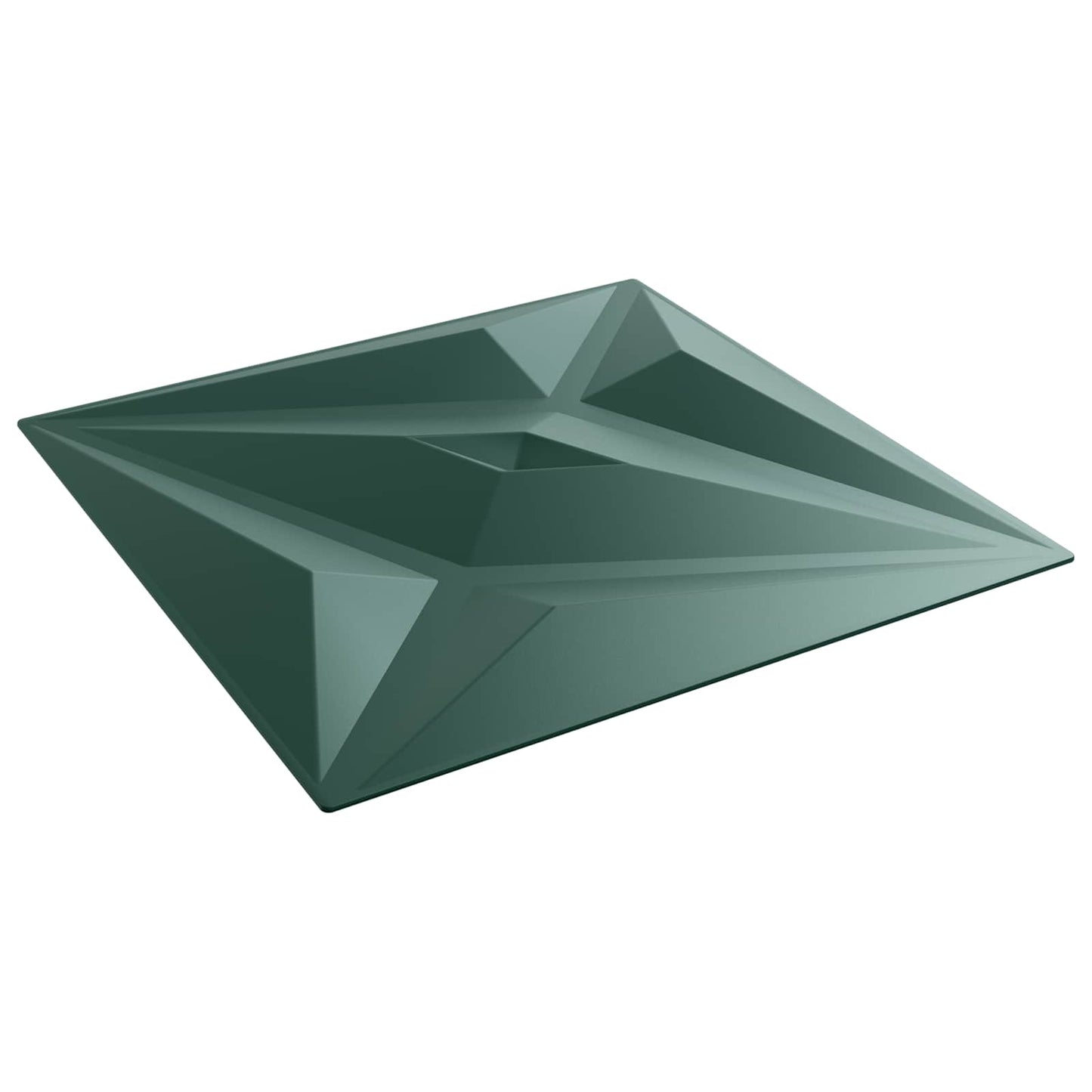 Wall Panels 12 pcs 50 x 50 cm Star Green XPS Foam