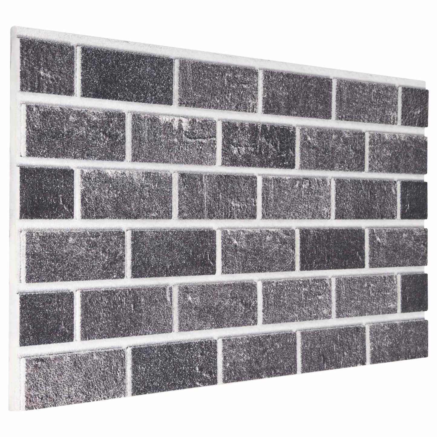 Wall Panels 10 pcs 100 x 50 cm Black and Grey EPS Foam