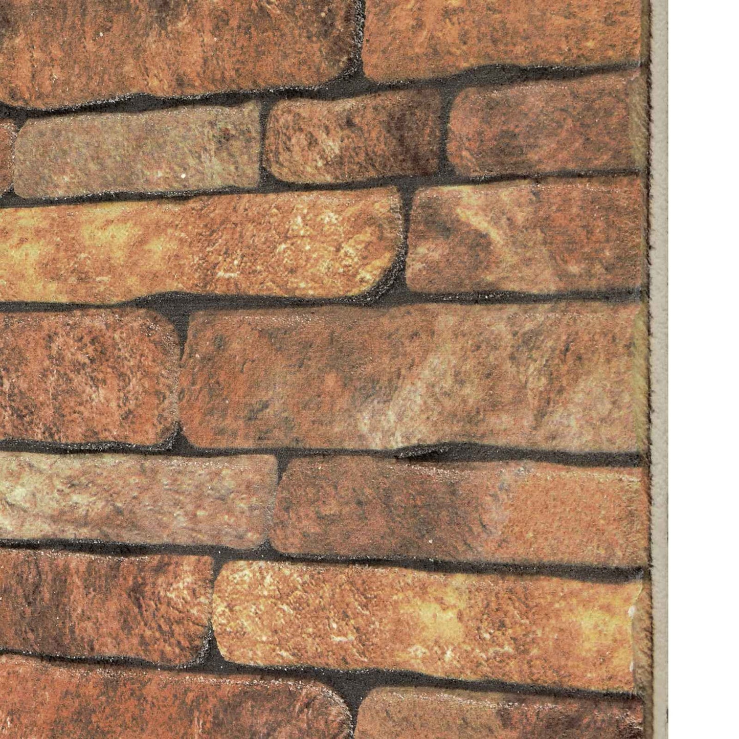 Wall Panels 10 pcs 100 x 50 cm Brown and White EPS Foam