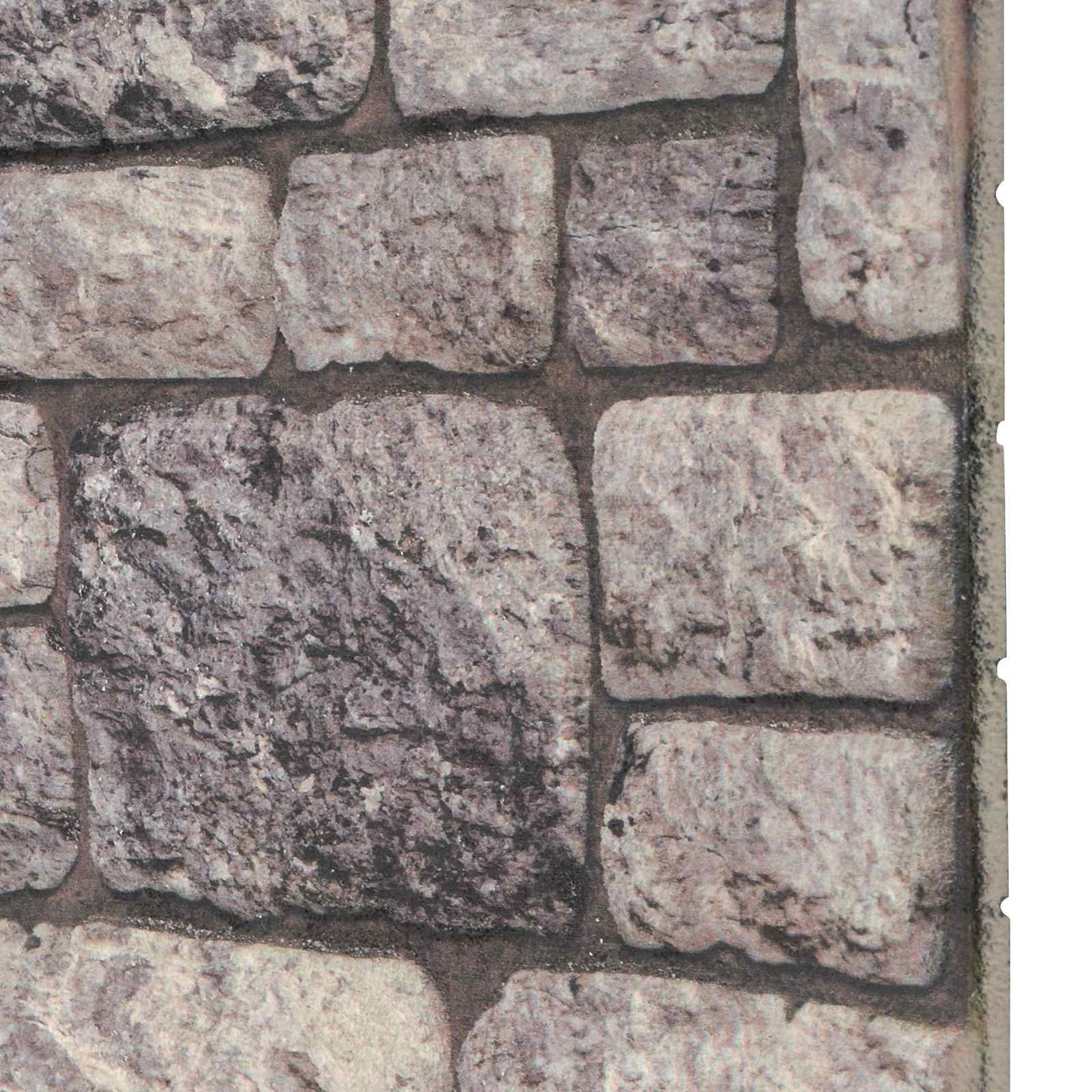 Wall Panels 10 pcs 100 x 50 cm Grey and White EPS Foam