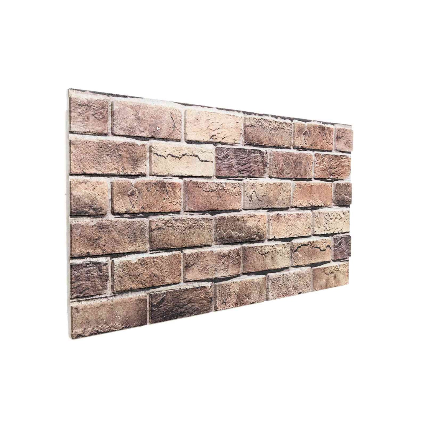 Wall Panels 10 pcs 100 x 50 cm Brown and Grey EPS Foam