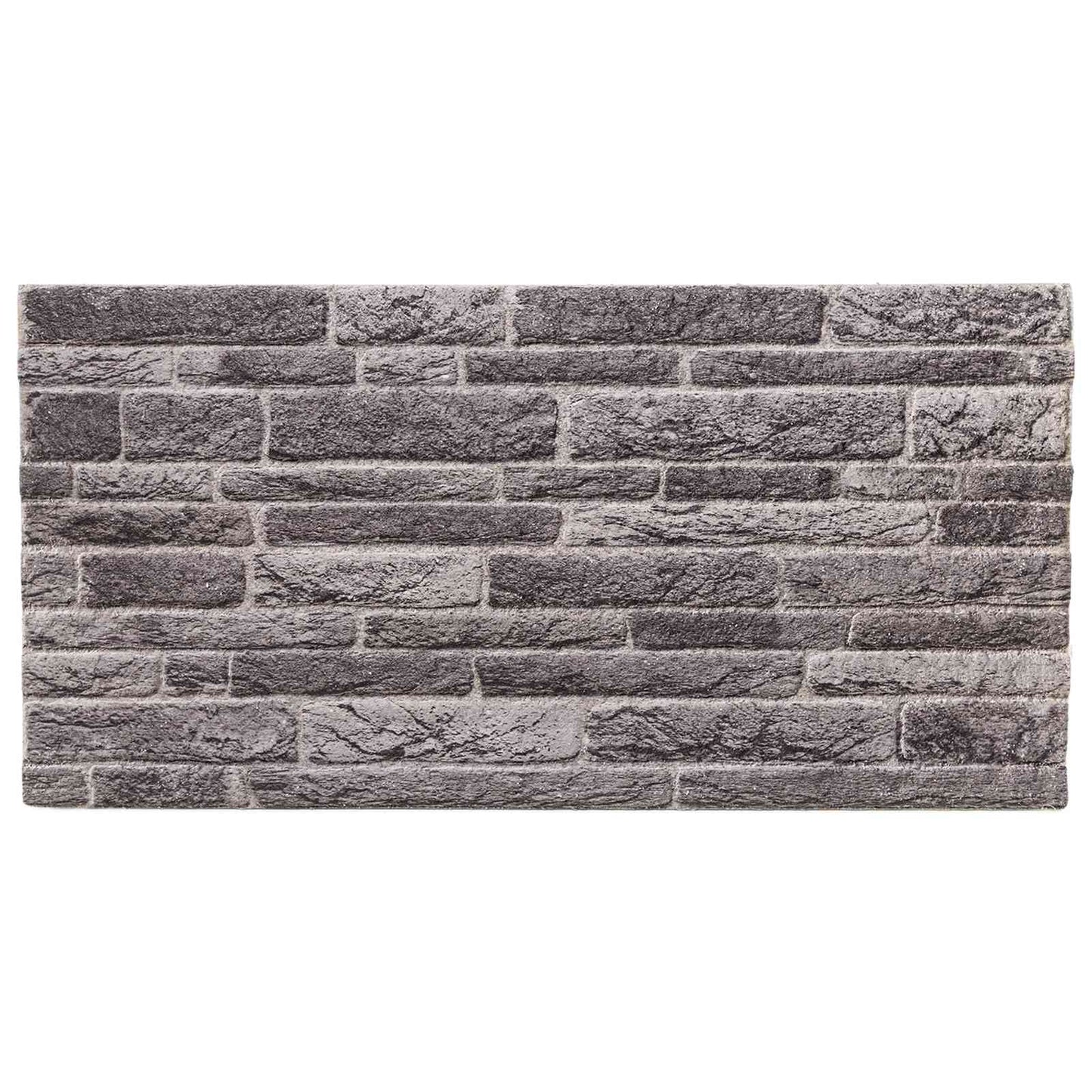 Wall Panels 10 pcs 100 x 50 cm Anthracite EPS Foam