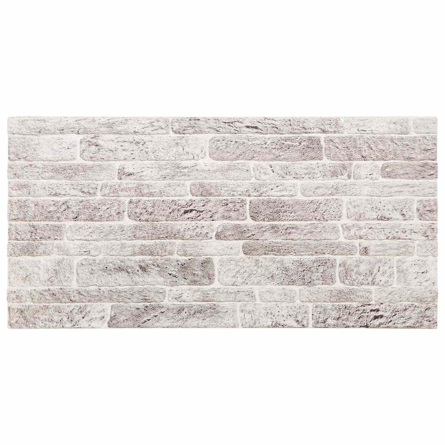 Wall Panels 10 pcs 100 x 50 cm Light Grey and White EPS Foam