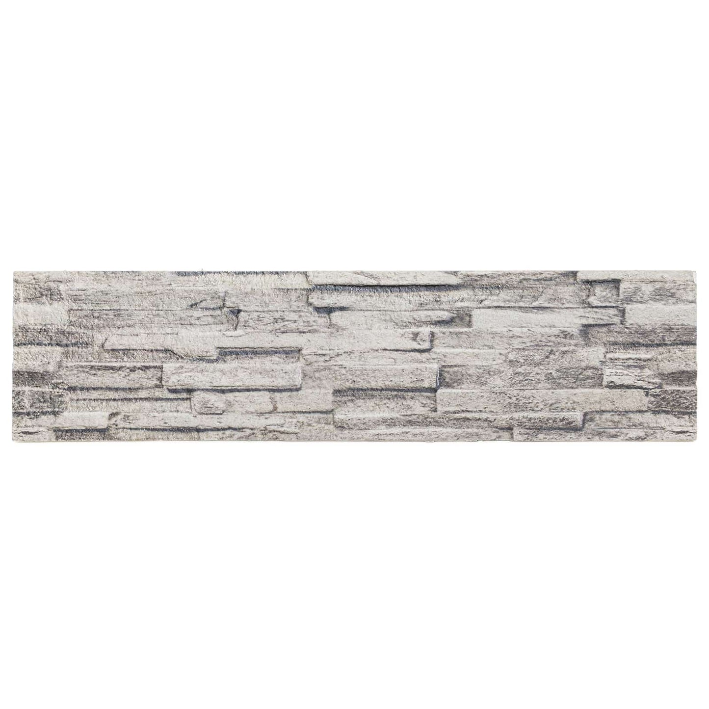 Wall Panels 10 pcs 100 x 25 cm Light Grey EPS Foam