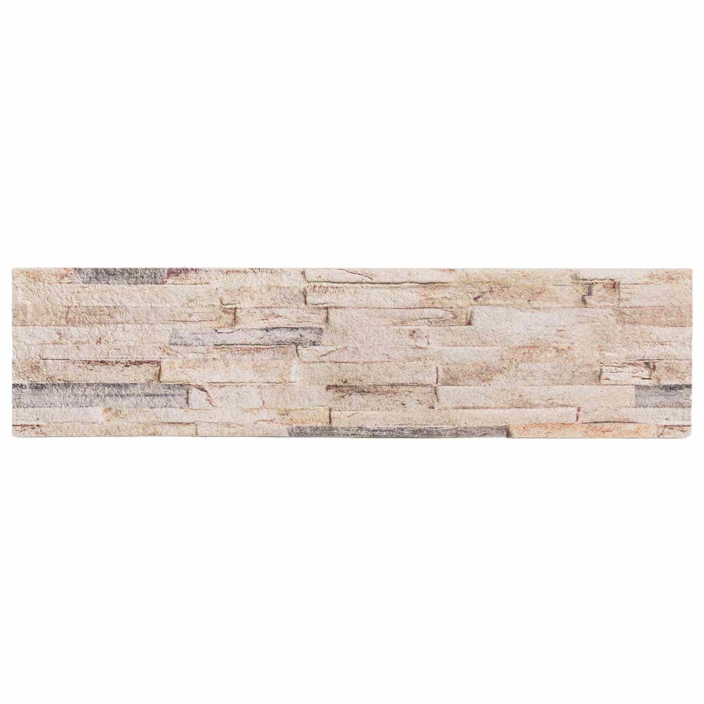 Wall Panels 10 pcs 100 x 25 cm White and Red EPS Foam