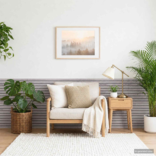 Wall Panels 5 pcs 100 x 50 cm Grey EPS Foam