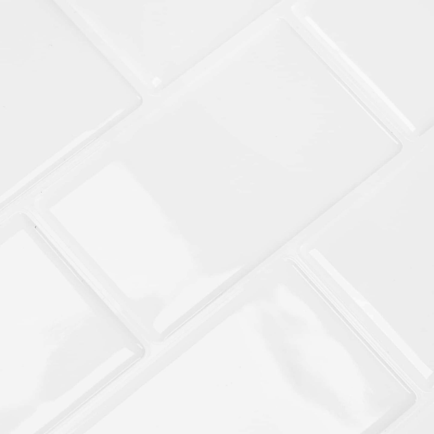 Subway Tile 10 pcs White 30 x 30 cm Polyurethane and PET