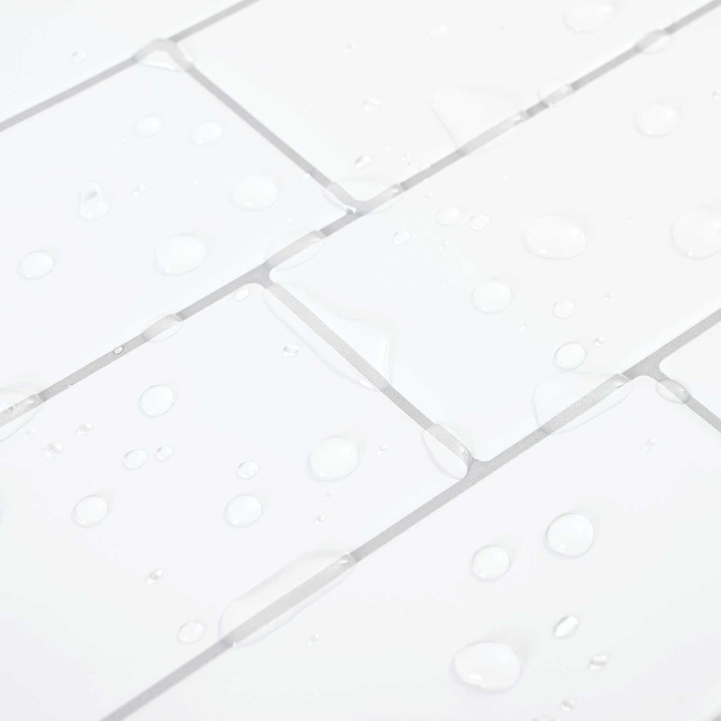 Decorative Stickers 10 pcs White Grey 29 x 21 cm