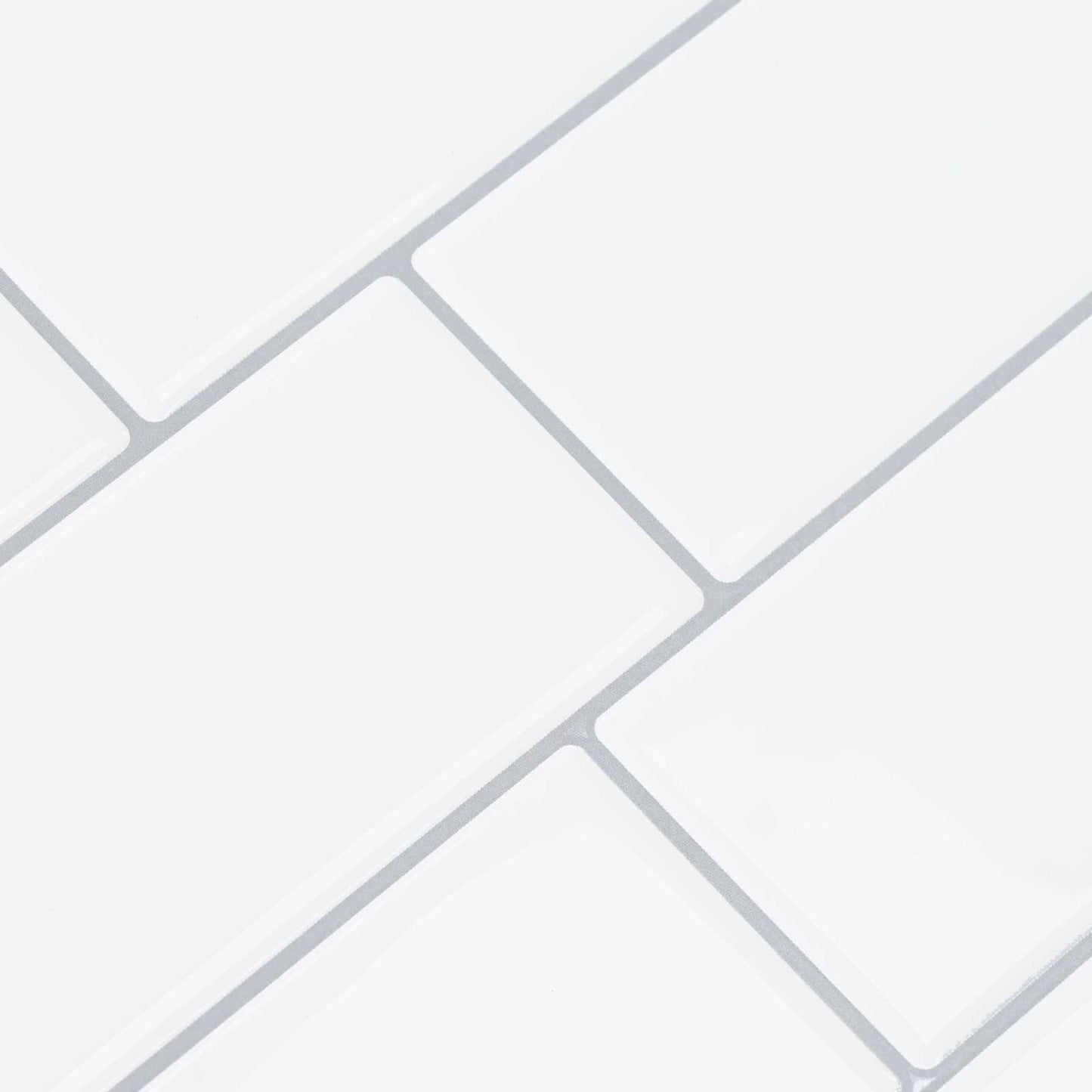 Decorative Stickers 10 pcs White Grey 29 x 21 cm