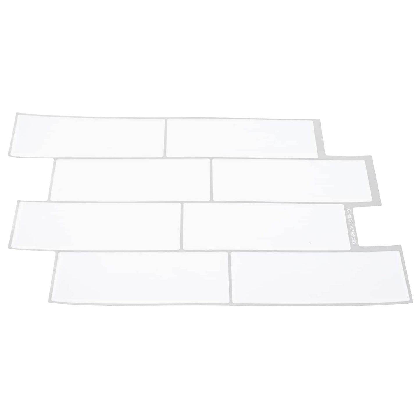 Decorative Stickers 50 pcs White Grey 29 x 21 cm