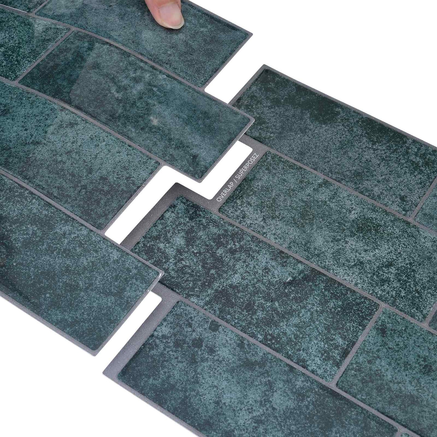 Decorative Stickers 10 pcs Blue Green 29 x 21 cm