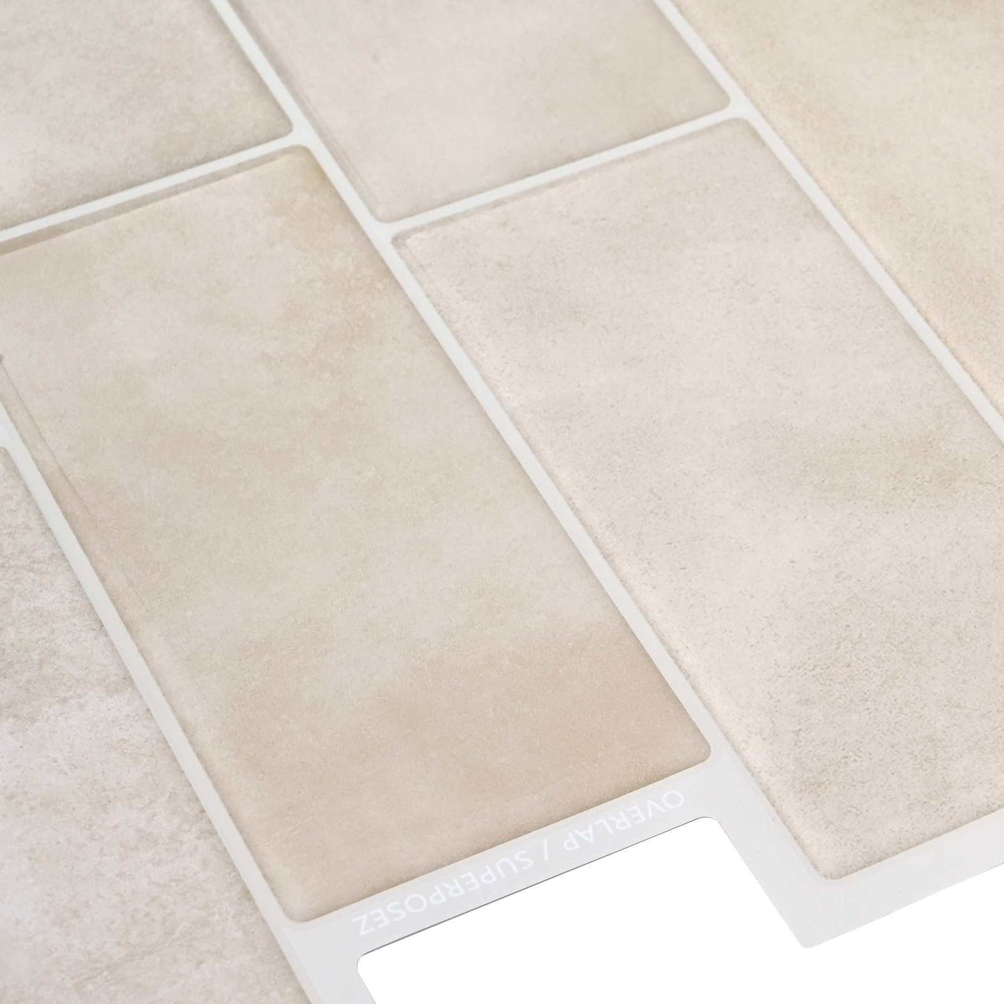 Decorative Stickers 20 pcs Beige Marble 29 x 21 cm