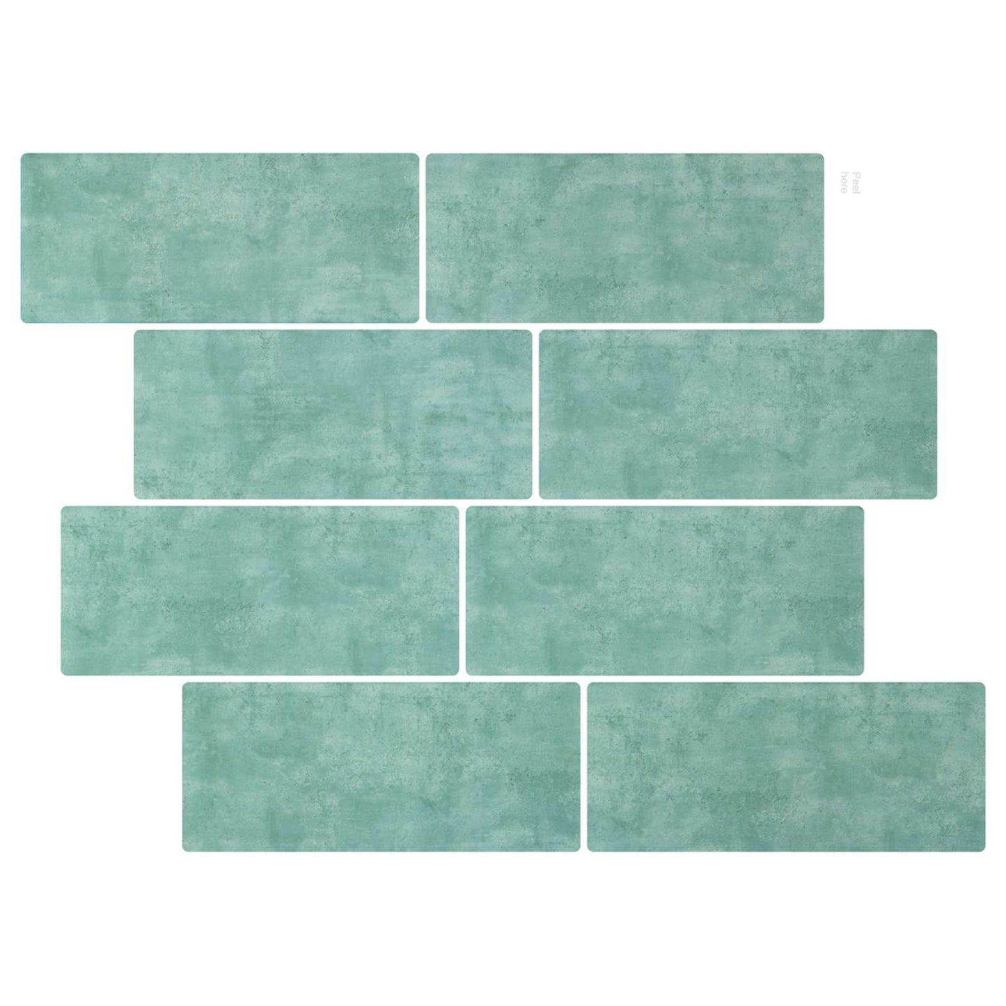 Decorative Stickers 10 pcs Grey Green 29 x 21 cm