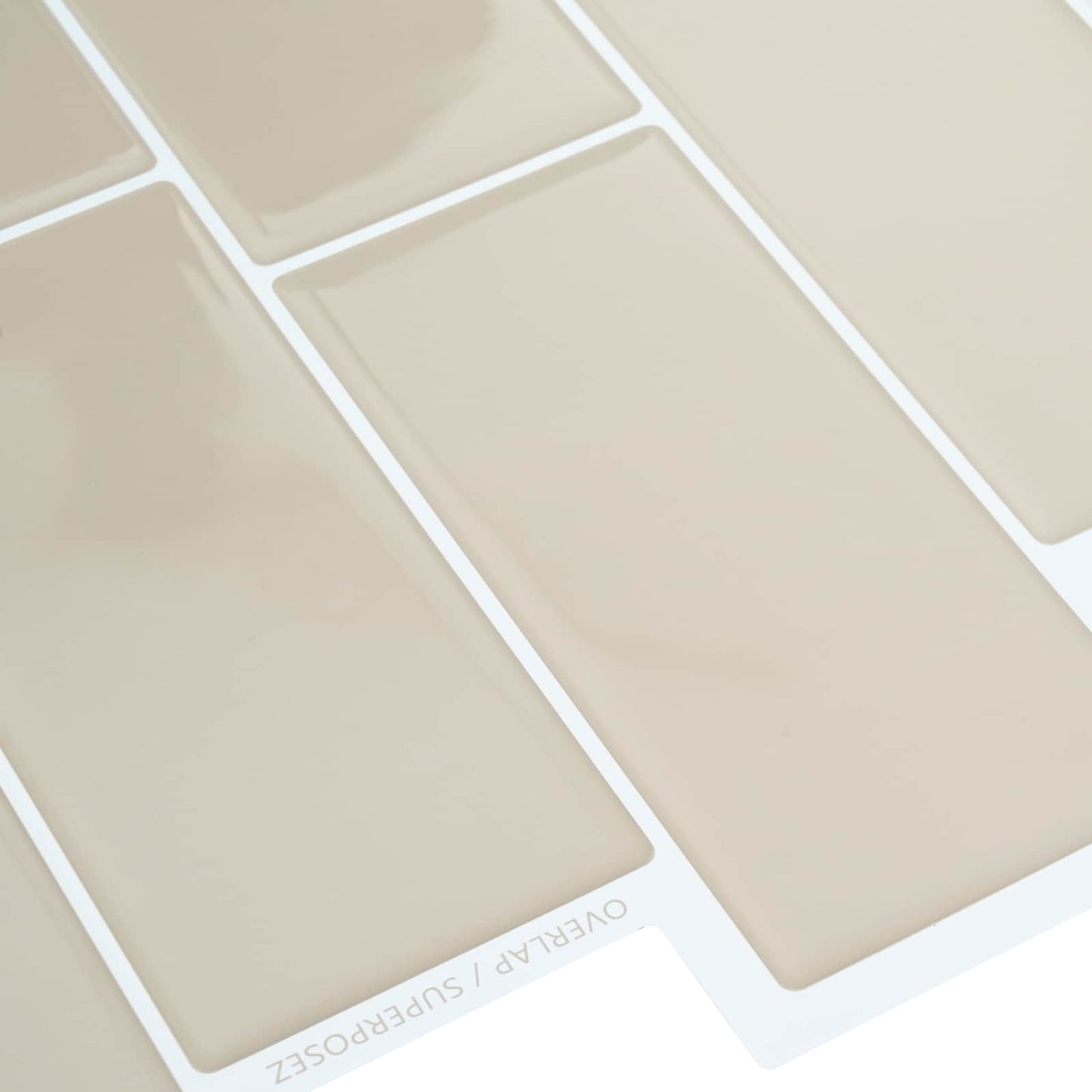 Decorative Stickers 10 pcs Beige 29 x 21 cm