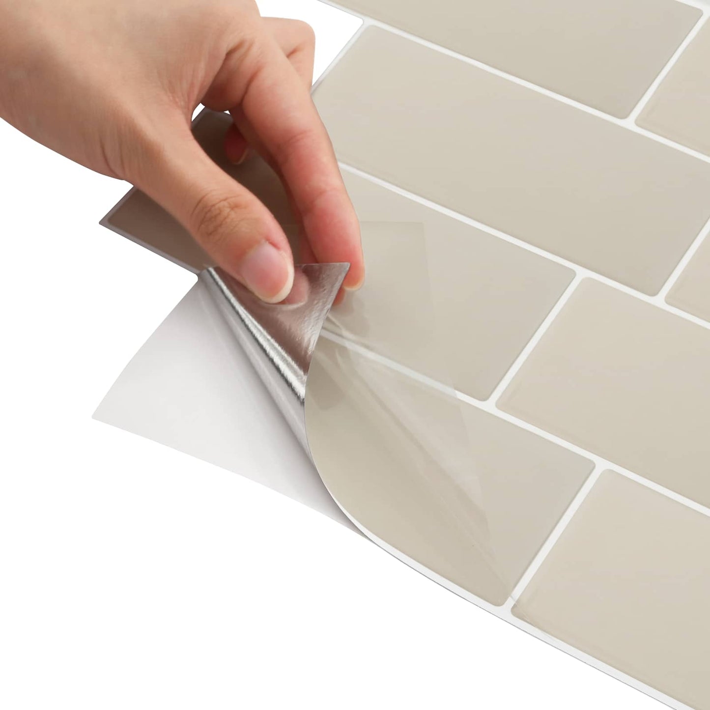 Decorative Stickers 10 pcs Beige 29 x 21 cm