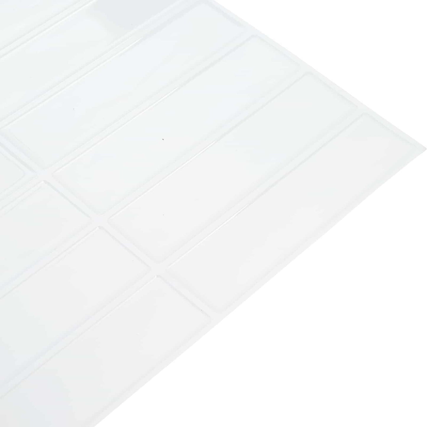 Rectangular Tile 20 pcs White 29 x 23 x 0.08 cm