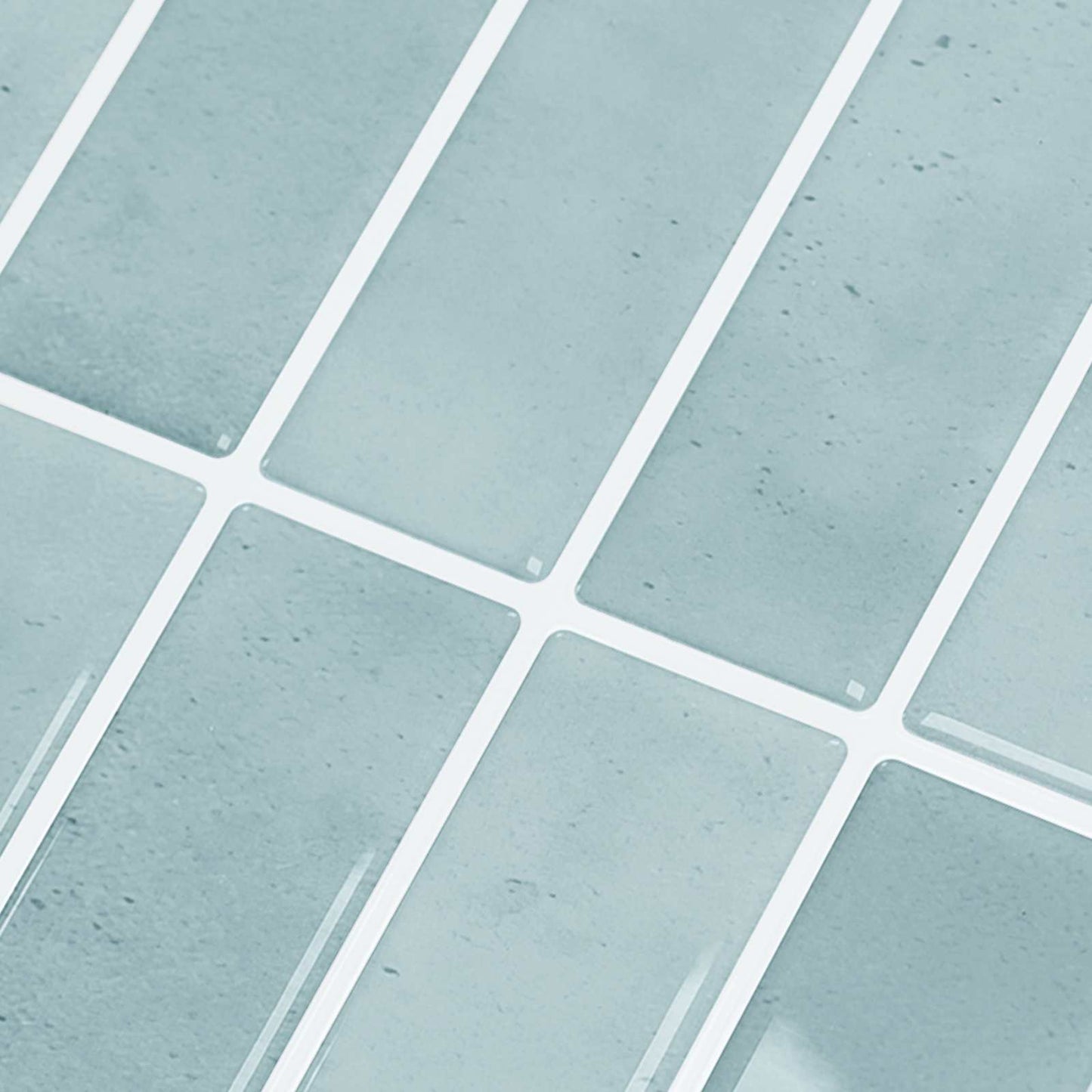 Rectangular Tile 10 pcs Grey Green 29 x 23 x 0.08 cm