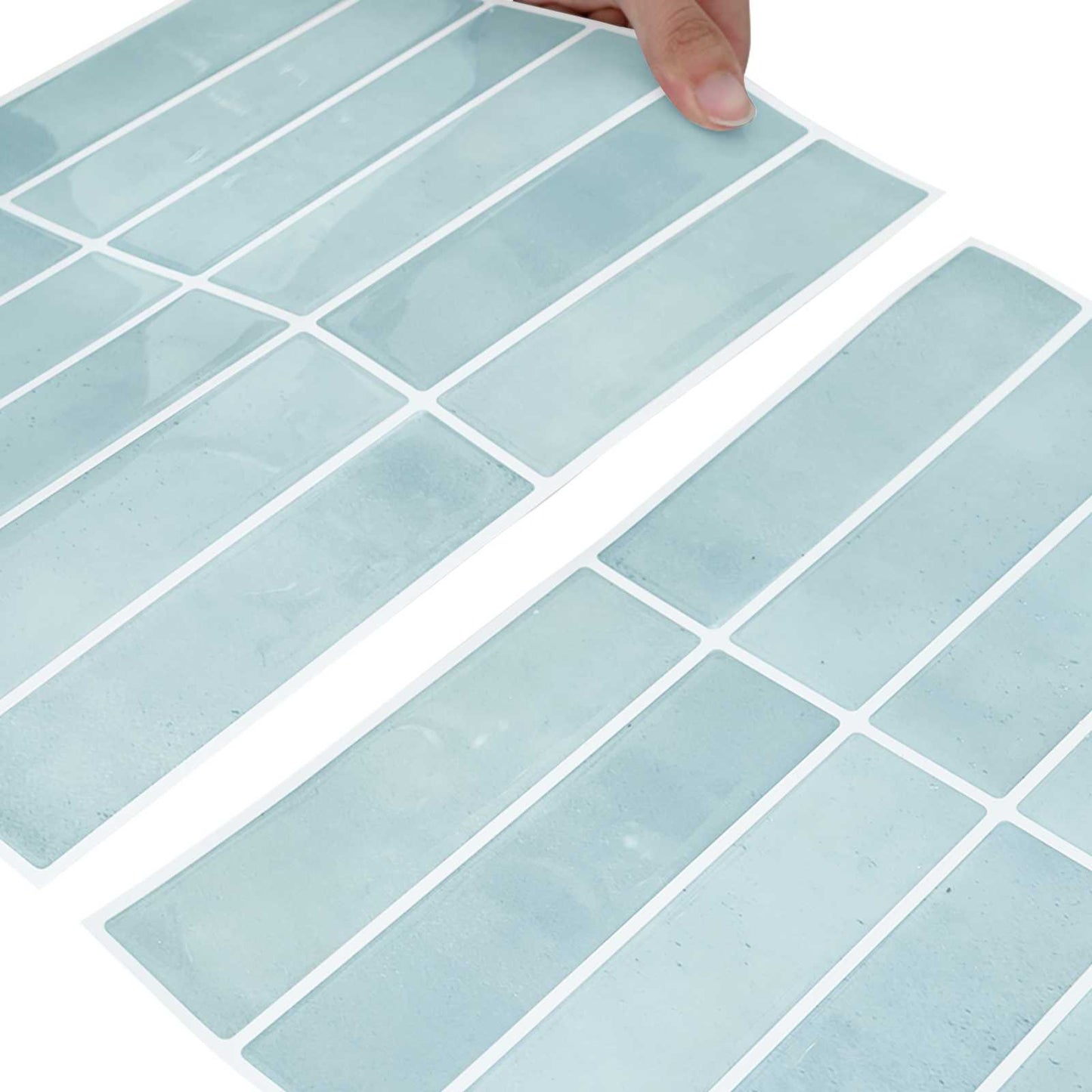 Rectangular Tile 20 pcs Grey Green 29 x 23 x 0.08 cm