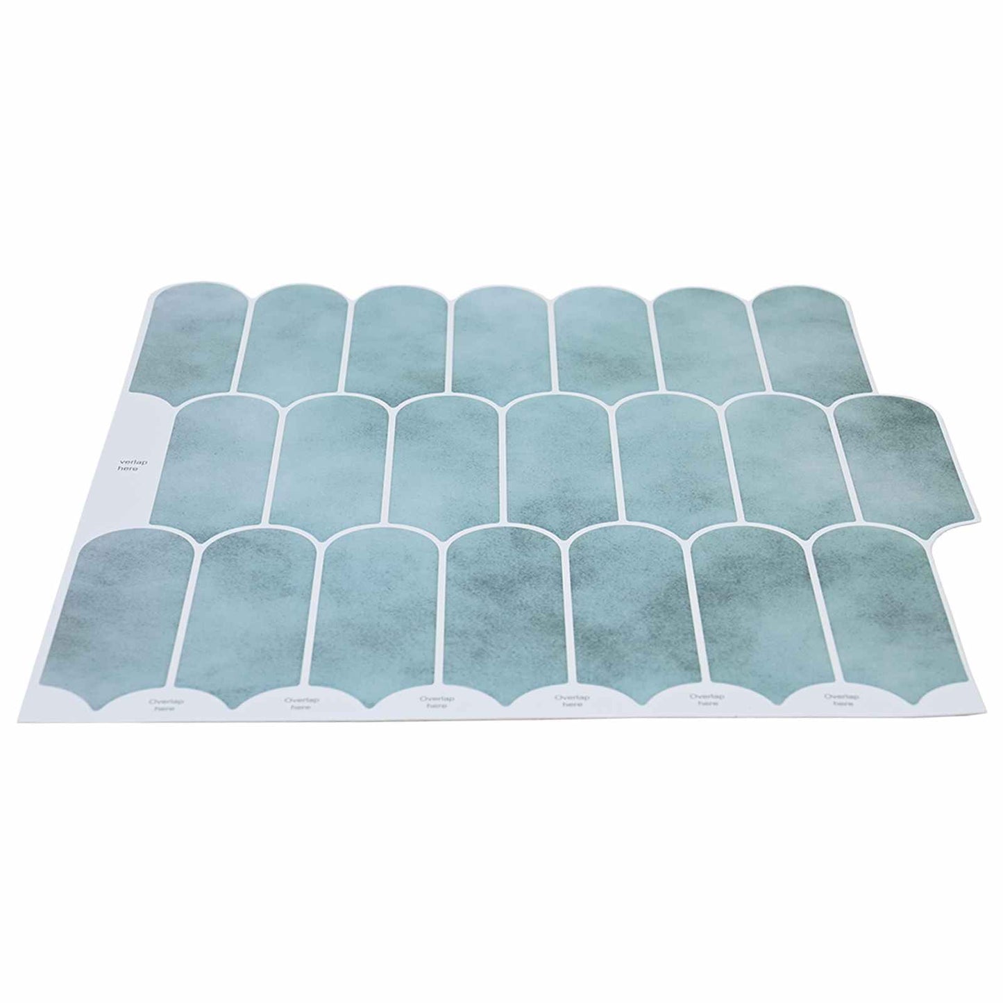 Feather Tile 10 pcs Green 30 x 30 cm Polyurethane and PET