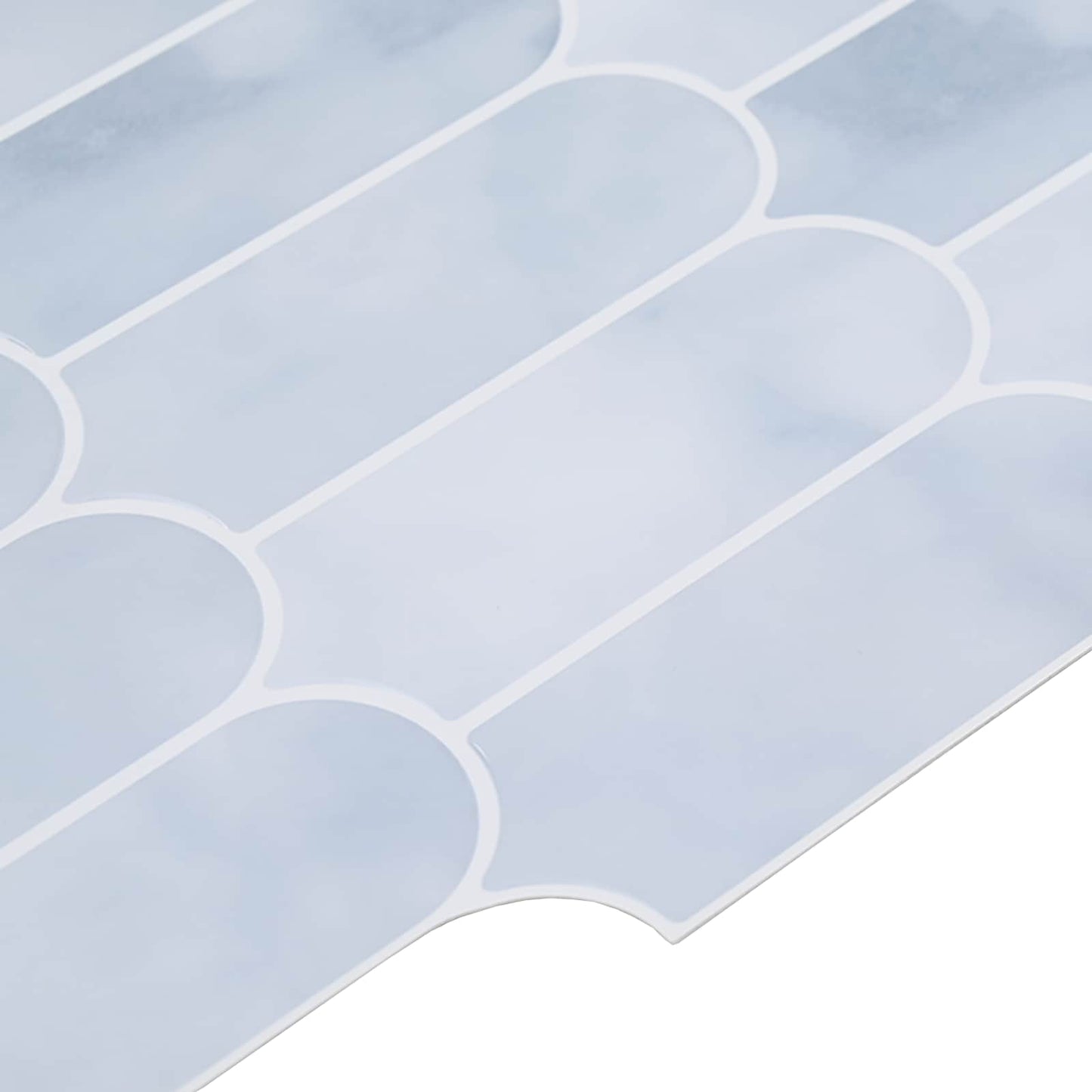 Feather Tile 20 pcs Light Blue 30 x 30 cm Polyurethane and PET