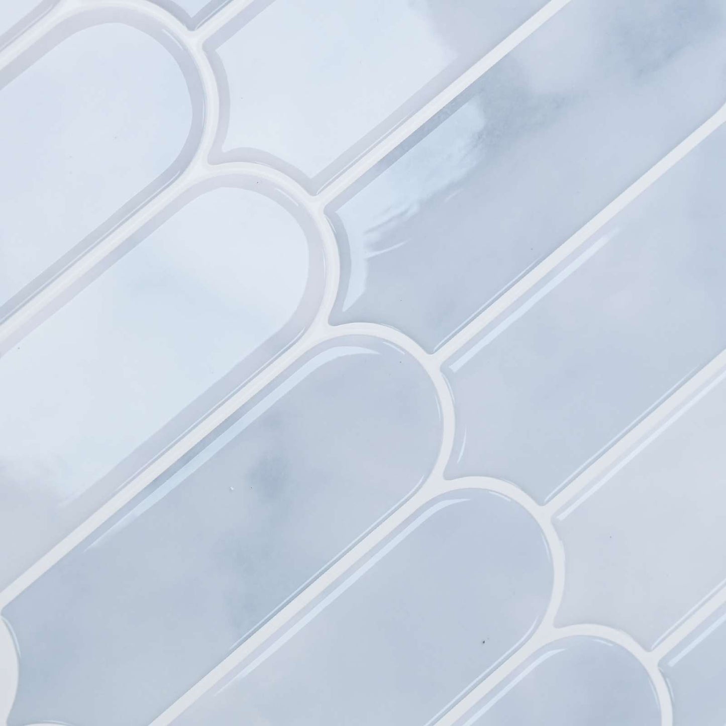 Feather Tile 20 pcs Light Blue 30 x 30 cm Polyurethane and PET