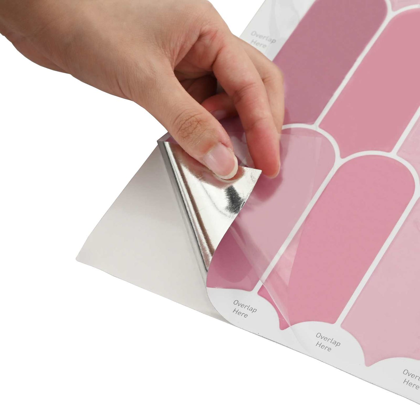 Feather Tile 20 pcs Pink 30 x 30 cm Polyurethane and PET