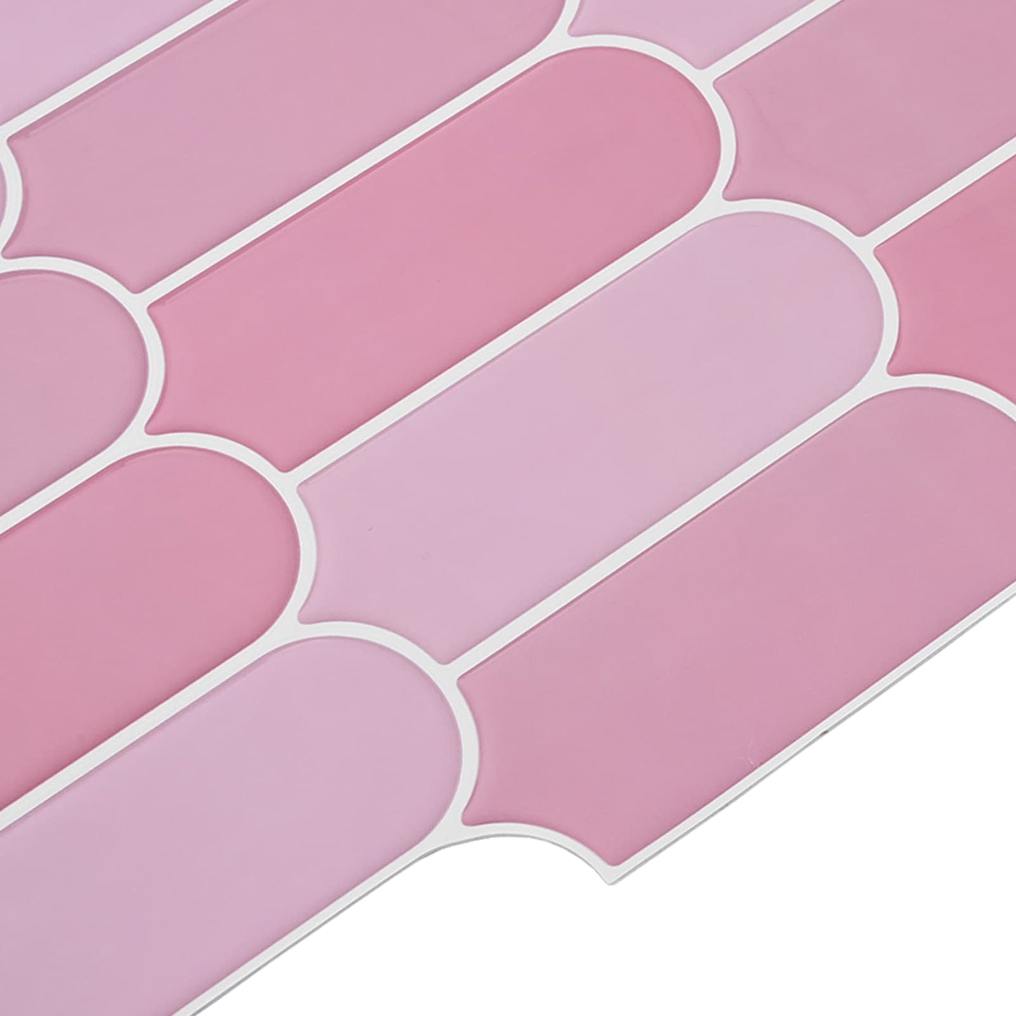 Feather Tile 50 pcs Pink 30 x 30 cm Polyurethane and PET