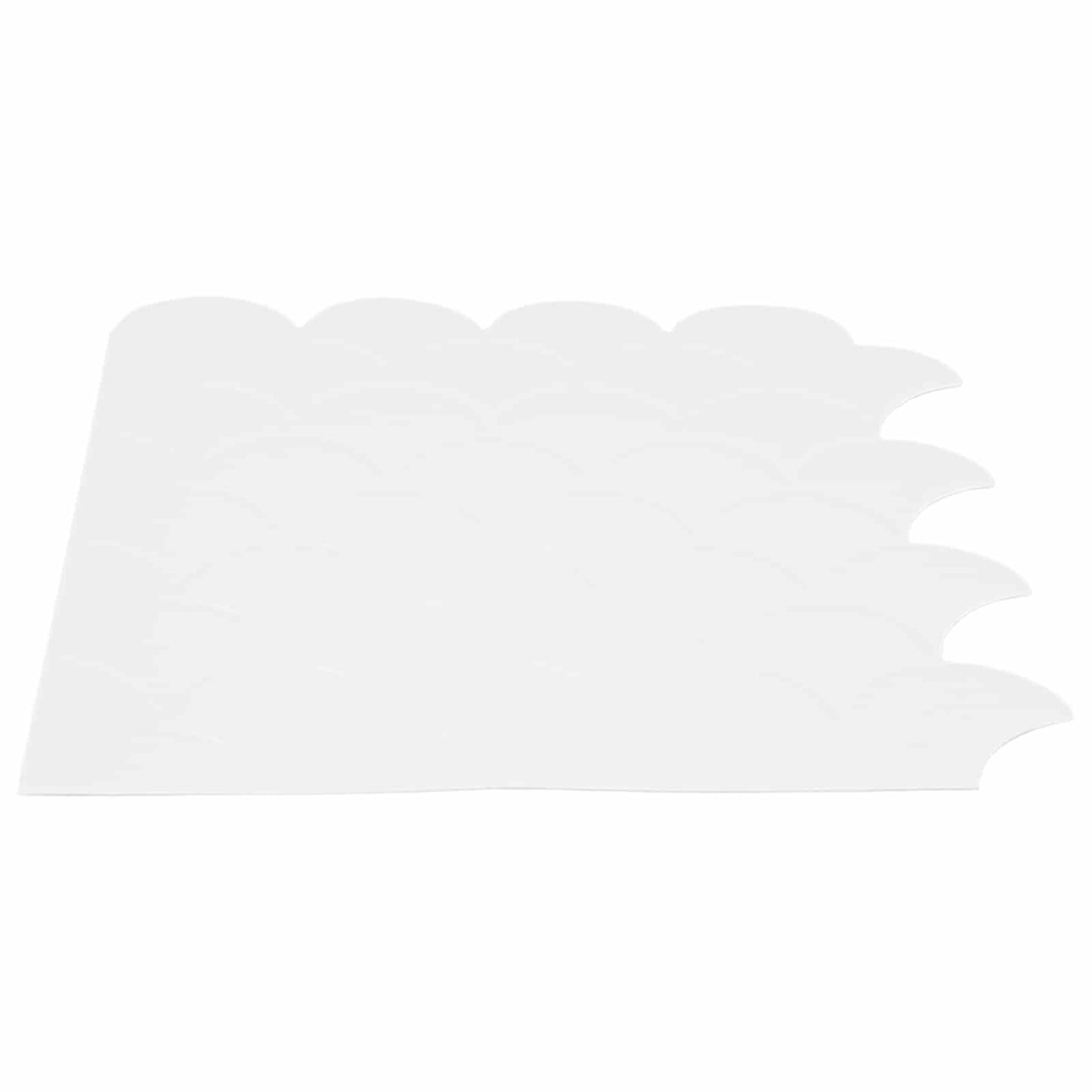 Fish Scale Tile 20 pcs White 30 x 30 cm Polyurethane and PET