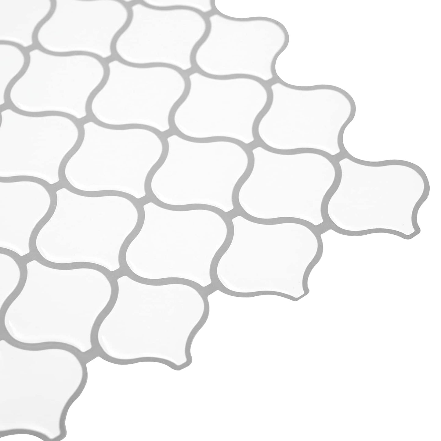 Lanturn Tile 20 pcs White 27 x 27 cm Polyurethane and PET