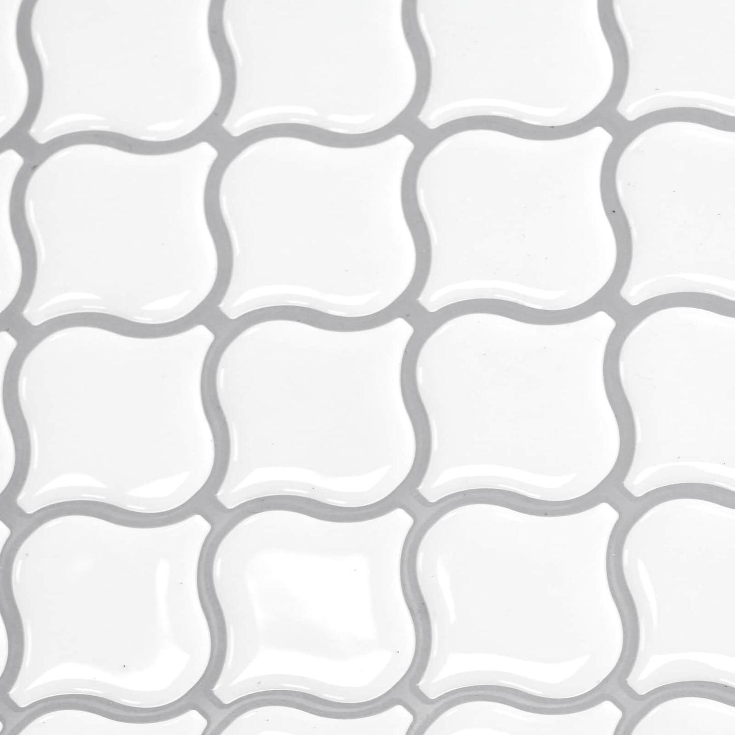 Lanturn Tile 20 pcs White 27 x 27 cm Polyurethane and PET