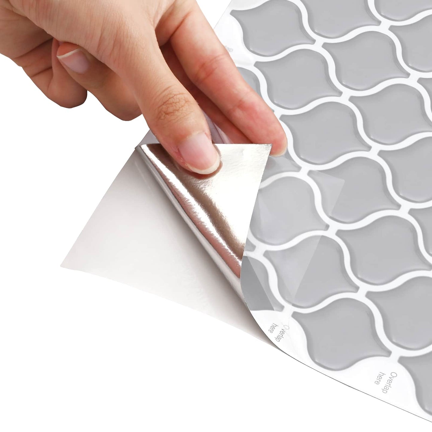 Lanturn Tile 10 pcs Grey 27 x 27 cm Polyurethane and PET