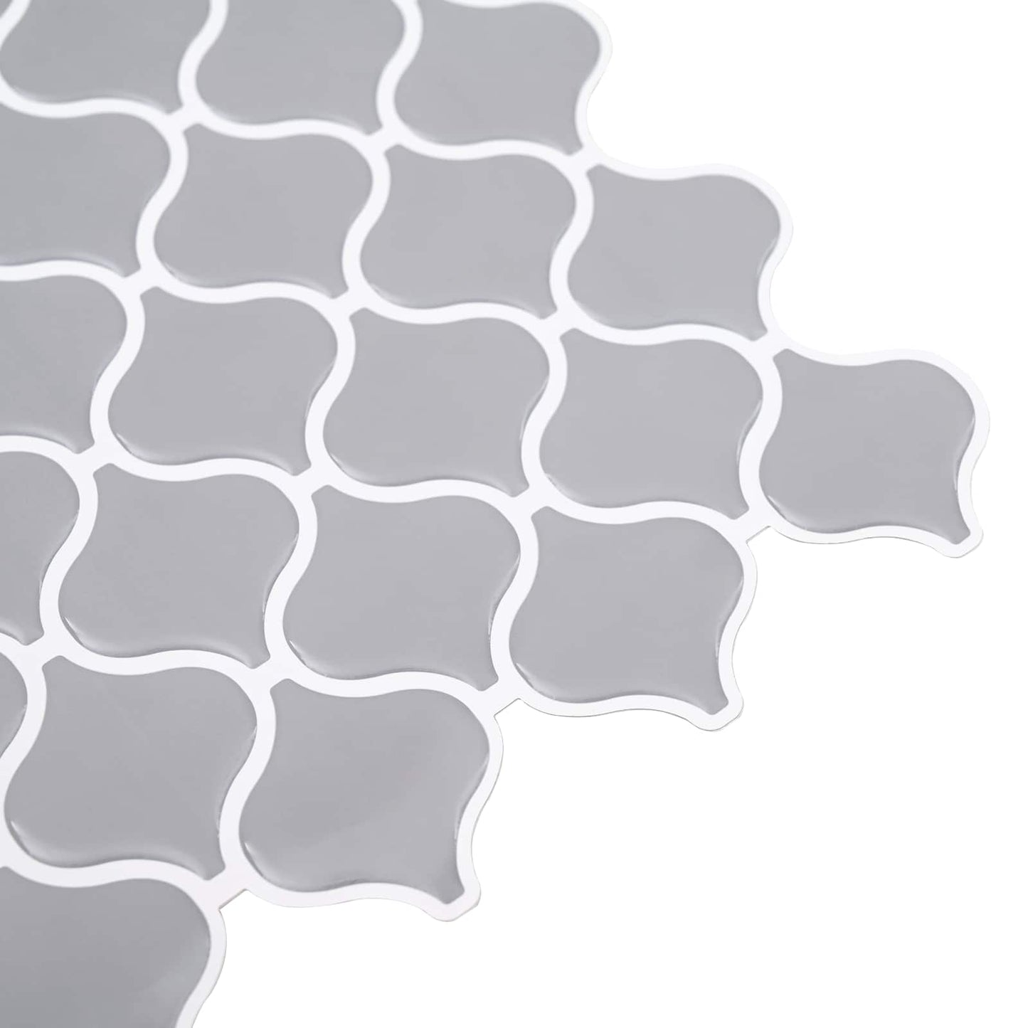 Lanturn Tile 20 pcs Grey 27 x 27 cm Polyurethane and PET