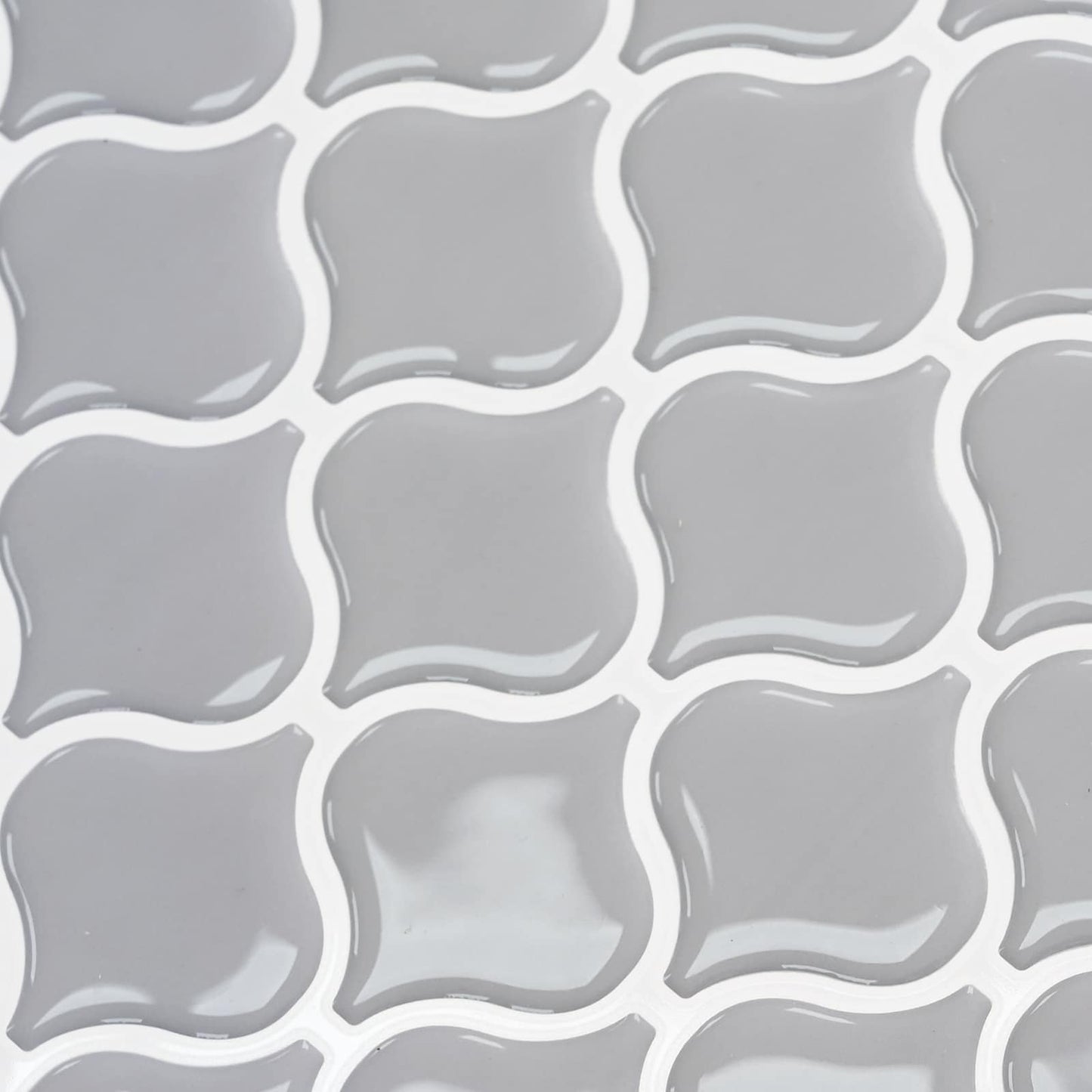 Lanturn Tile 50 pcs Grey 27 x 27 cm Polyurethane and PET