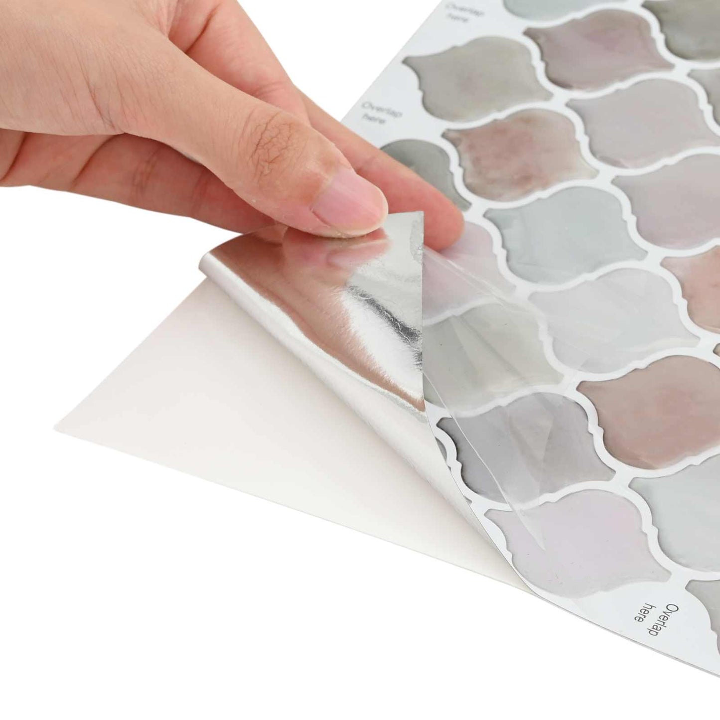 Lanturn Tile 20 pcs Beige 27 x 27 cm Polyurethane and PET