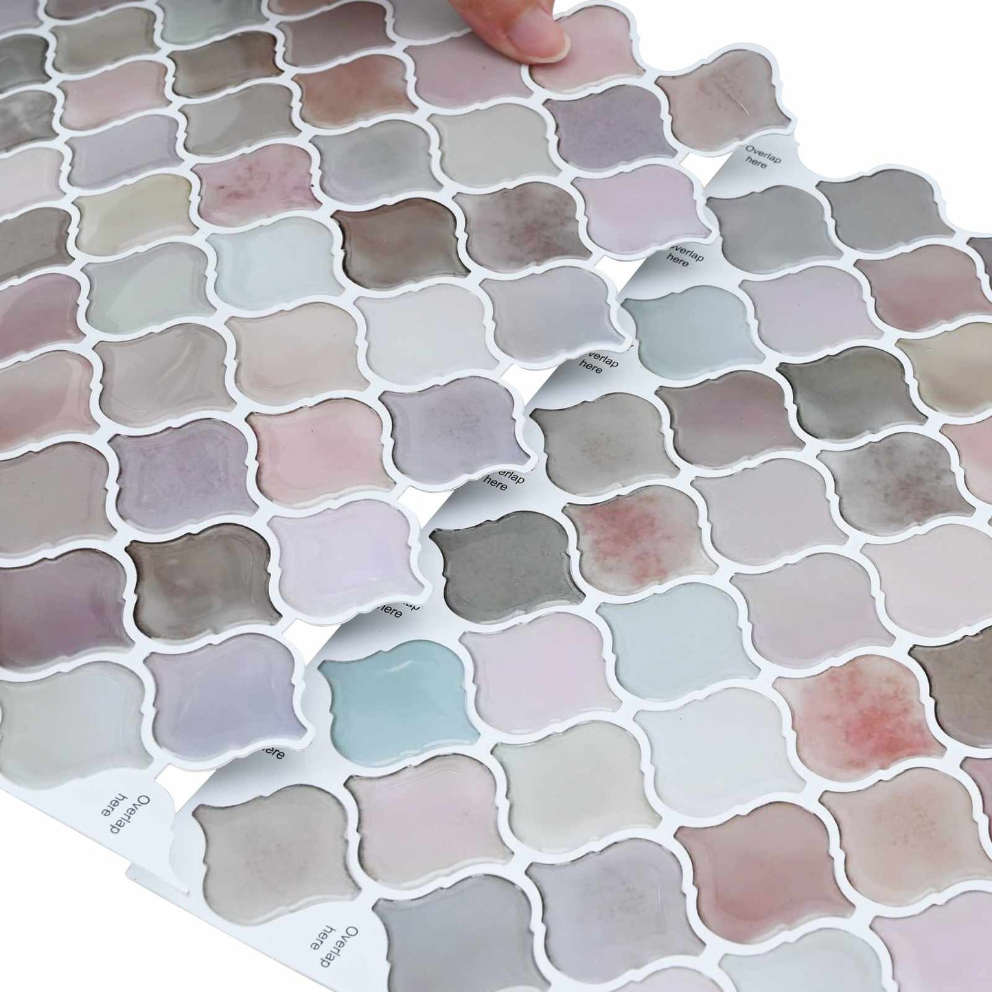 Lanturn Tile 20 pcs Beige 27 x 27 cm Polyurethane and PET